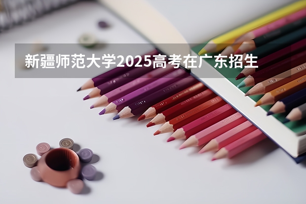 新疆师范大学2025高考在广东招生计划介绍