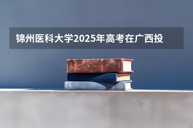 锦州医科大学2025年高考在广西投档分数线