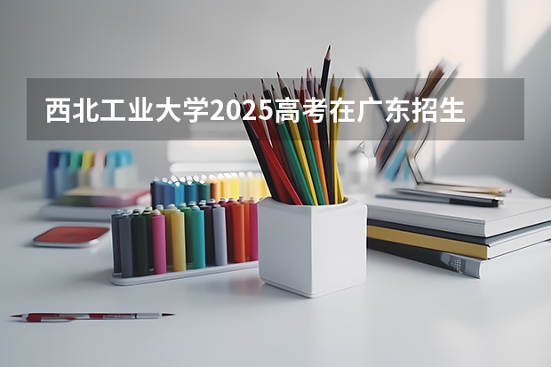 西北工业大学2025高考在广东招生计划介绍