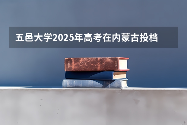 五邑大学2025年高考在内蒙古投档分数线