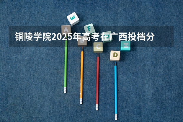 铜陵学院2025年高考在广西投档分数线
