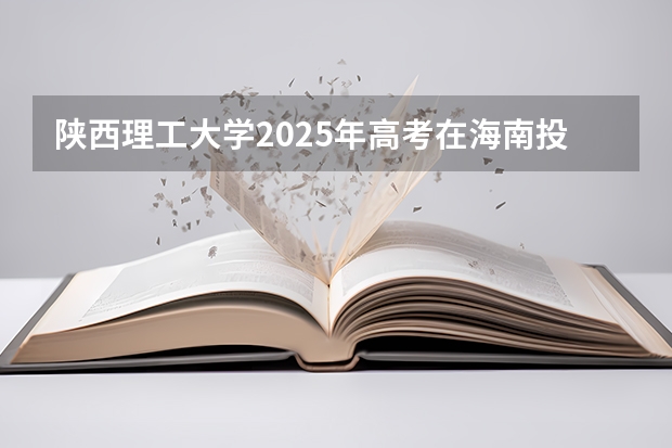 陕西理工大学2025年高考在海南投档分数线