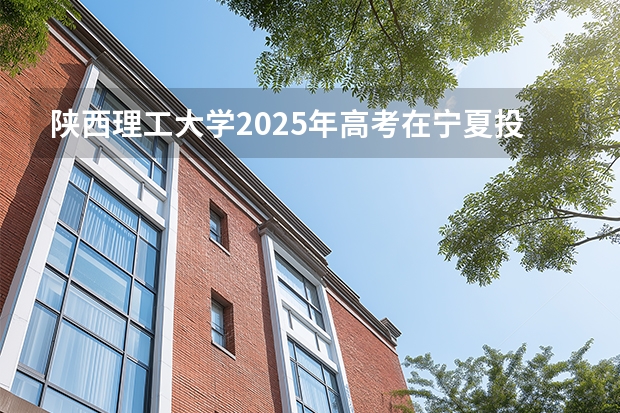 陕西理工大学2025年高考在宁夏投档分数线