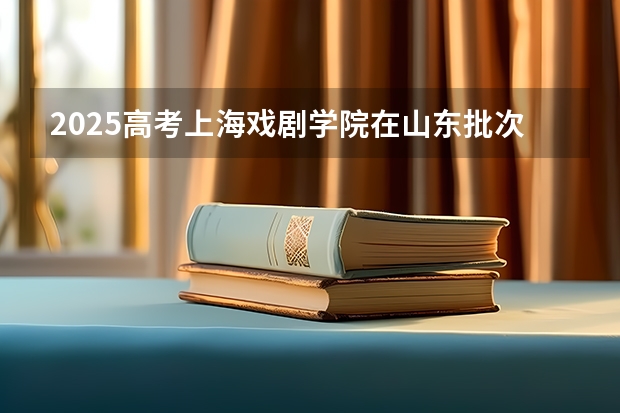 2025高考上海戏剧学院在山东批次线差是多少（2026参考）
