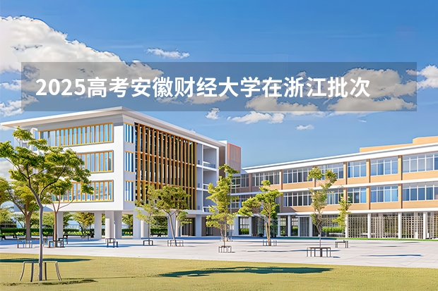 2025高考安徽财经大学在浙江批次线差是多少（2026参考）