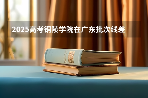 2025高考铜陵学院在广东批次线差是多少（2026参考）