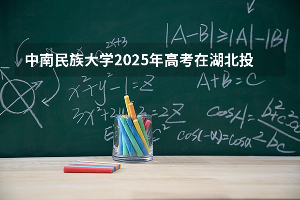中南民族大学2025年高考在湖北投档分数线