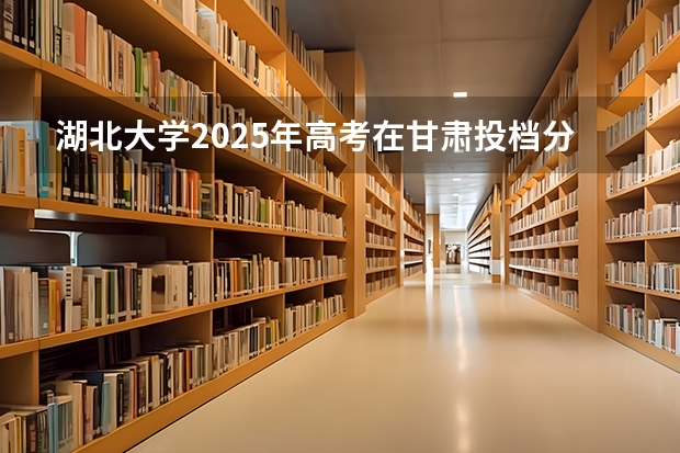 湖北大学2025年高考在甘肃投档分数线