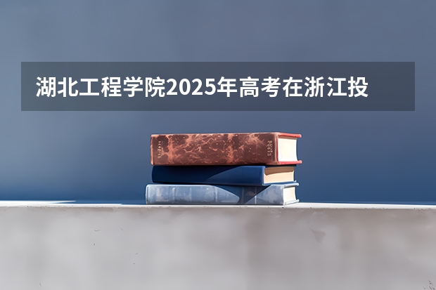 湖北工程学院2025年高考在浙江投档分数线