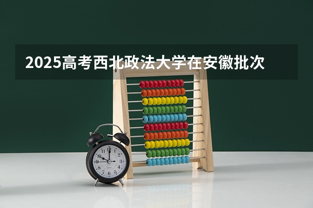 2025高考西北政法大学在安徽批次线差是多少（2026参考）