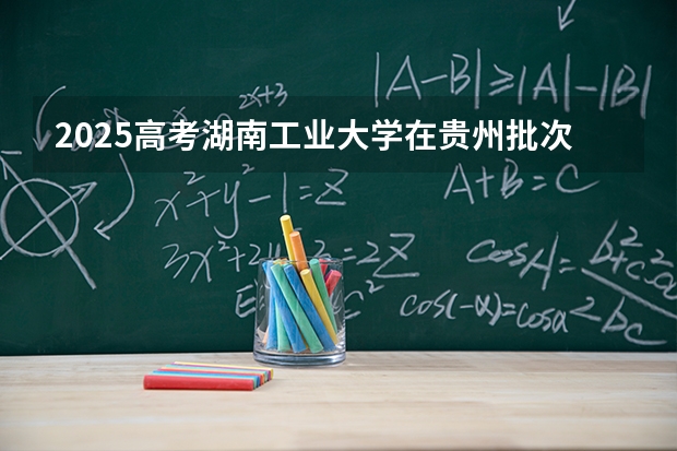 2025高考湖南工业大学在贵州批次线差是多少（2026参考）