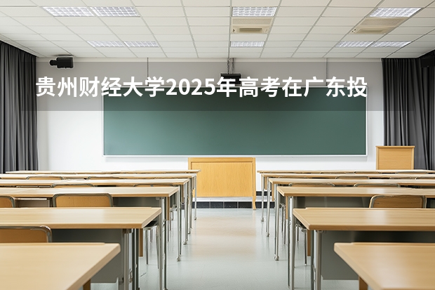 贵州财经大学2025年高考在广东投档分数线