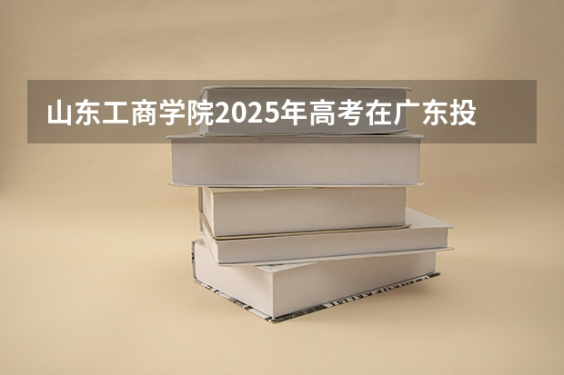 山东工商学院2025年高考在广东投档分数线