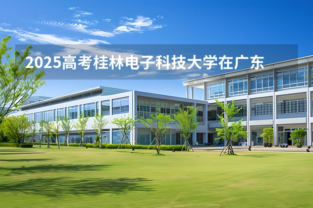 2025高考桂林电子科技大学在广东招生批次 有哪些专业？（2026参考）
