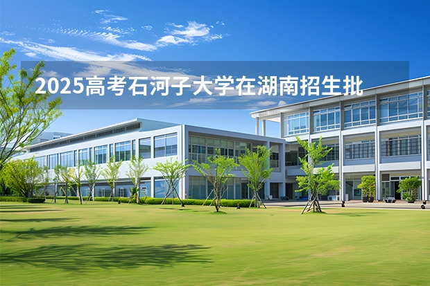2025高考石河子大学在湖南招生批次 有哪些专业？（2026参考）